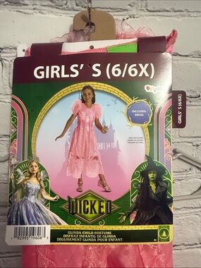 Disguise Glinda the good witch small Girls' Dress Costume wicked new Halloween